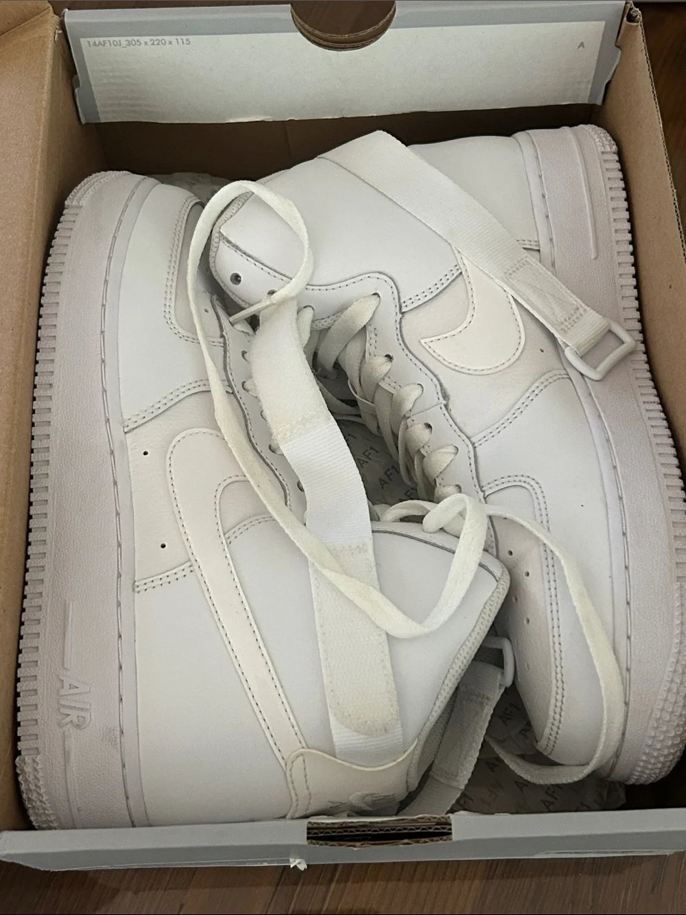Nike White Air Force 1 High-Top Sneakers